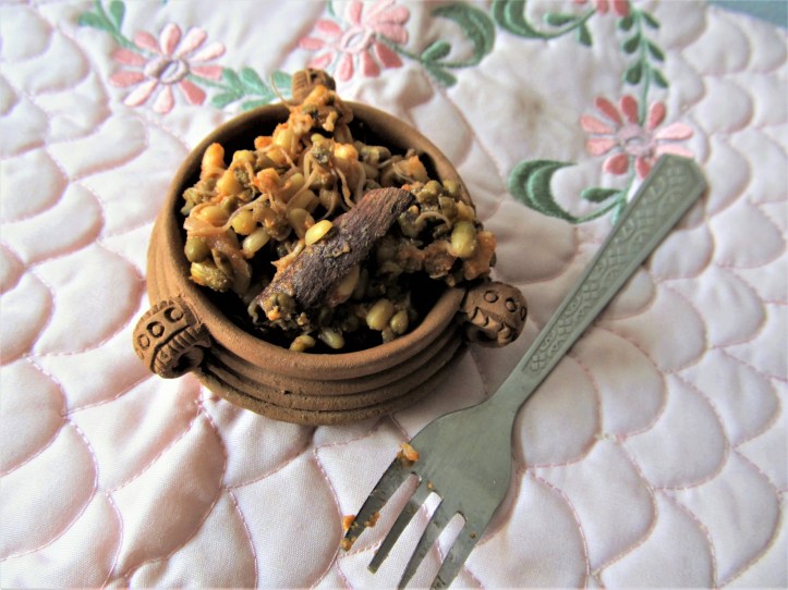 Zero-fat Sprouted Moong Dal in Coconut Milk (2)